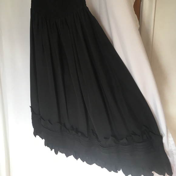 BCBG MaxAria Silk black strapless dress S - Picture 5 of 9